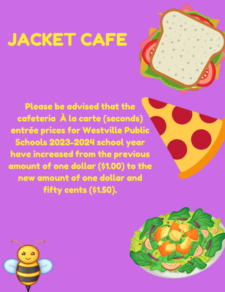 A la carte (seconds) entree prices increase