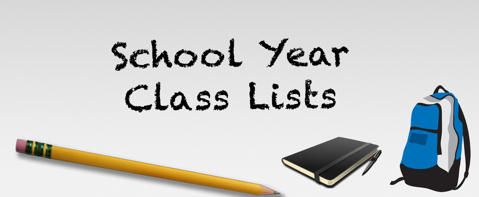 Elementary Class Lists 2020-2021