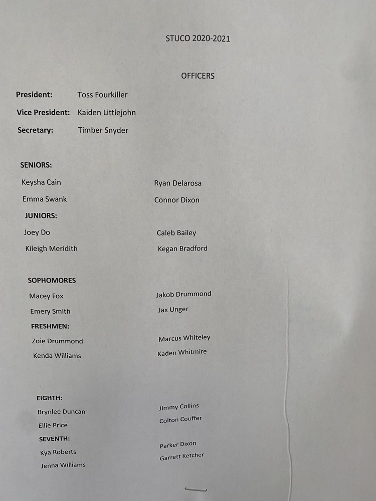 Student Council 2020-2021
