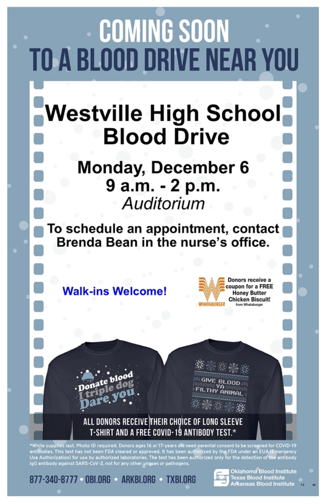 WHS Blood Drive Flyer