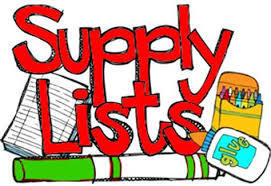 Elementary Supply List 2019-2020