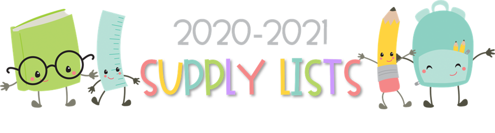 Elementary Supply List 2020-2021
