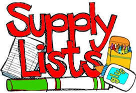 Elementary Supply List 2019-2020